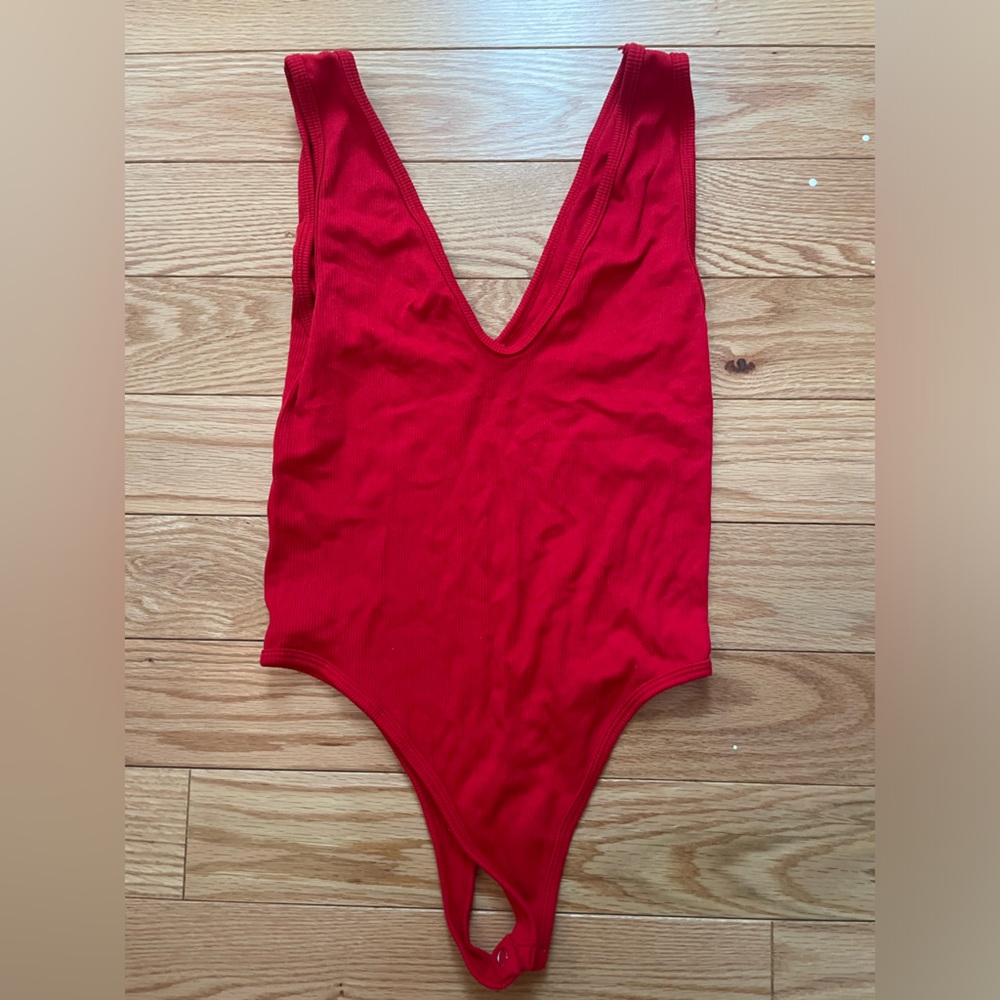 Suzette Women’s Red Bodysuit sz S/M